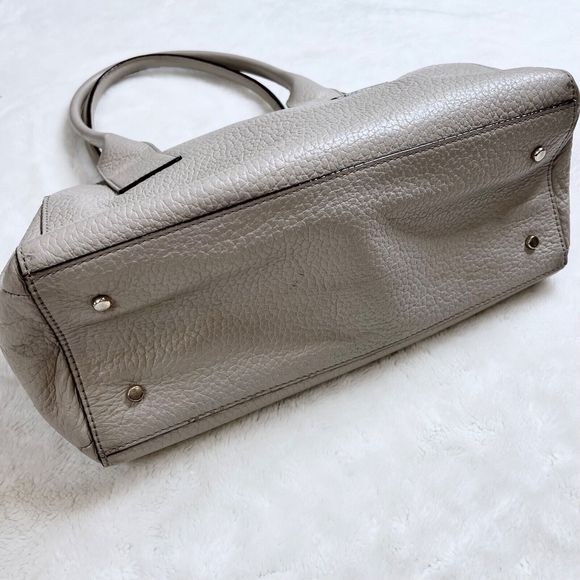 Kate Spade Southport Avenue Lydia Gray Leather Large Satchel Shoulder Bag Purse - Picture 11 of 11